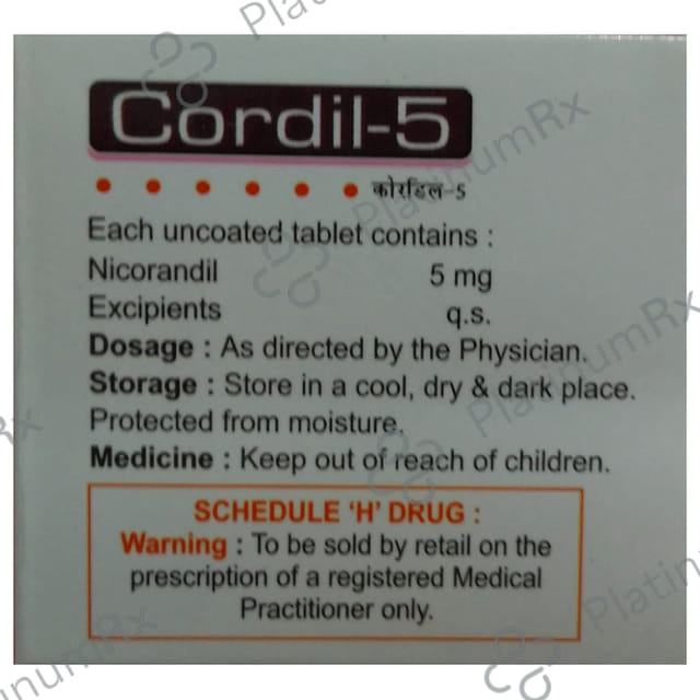 Cordil 5mg Tablet 10s