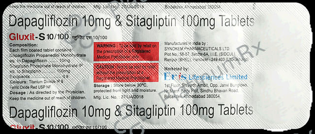 Gluxit S 10/100mg Tablet 10s
