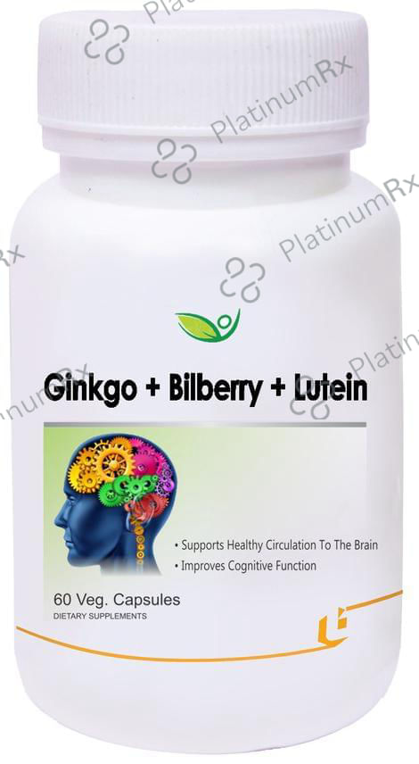 Biotrex Ginkgo + Bilberry + Lutein Veg Capsule