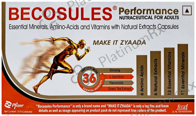 Becosules Performance Capsule 15s