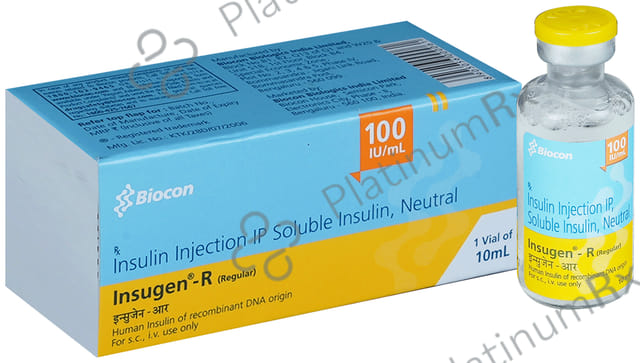 Insugen R (100 IU/ml) (1*10ml Vial)