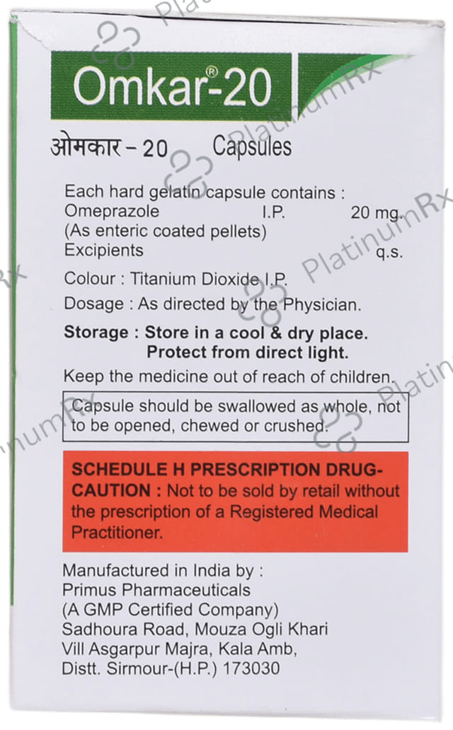 Omkar 20mg Capsule
