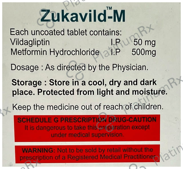 Zukavild M 500/50mg Tablet 10s