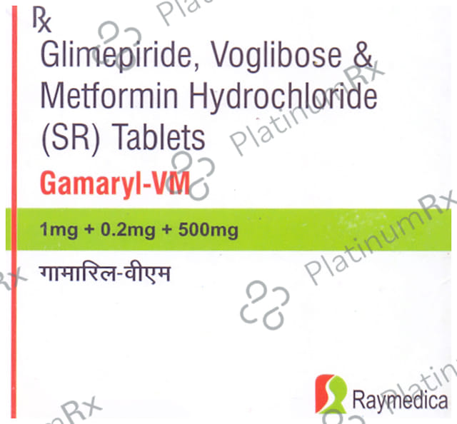Gamaryl VM 1/500/0.2mg Tablet SR 10s