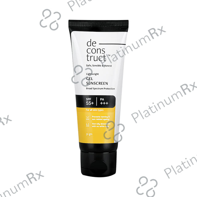 Deconstruct Lightweight Sunscreen SPF 55+ PA++++ Gel 50gm