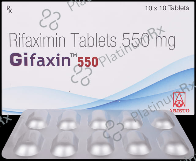 Gifaxin 550mg Tablet 10s