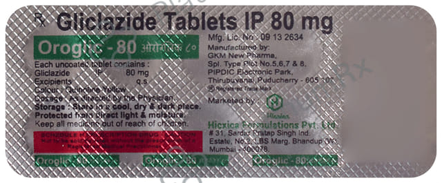 Oroglic 80 Tablet