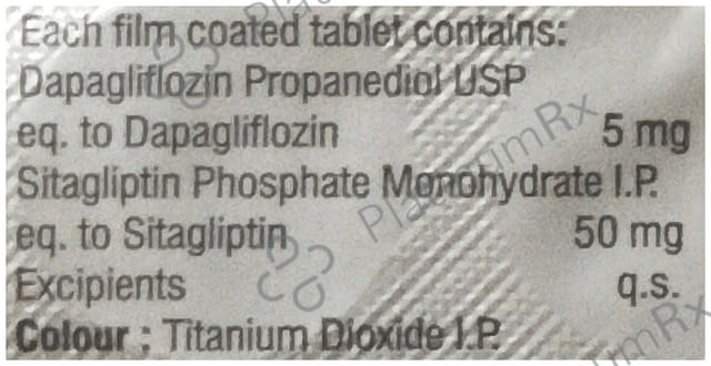 Dapanova S 5/50mg Tablet 10s
