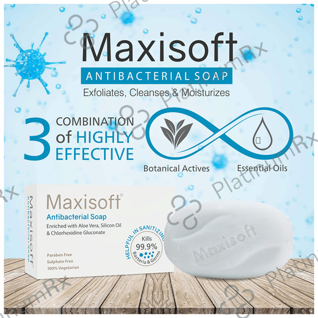 Maxisoft Antibacterial Soap (75gm Each) 1 Pack