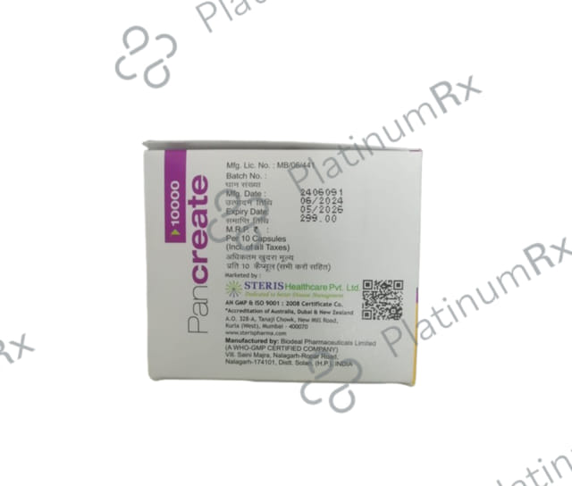 Pancreate 10000 Capsule 10s