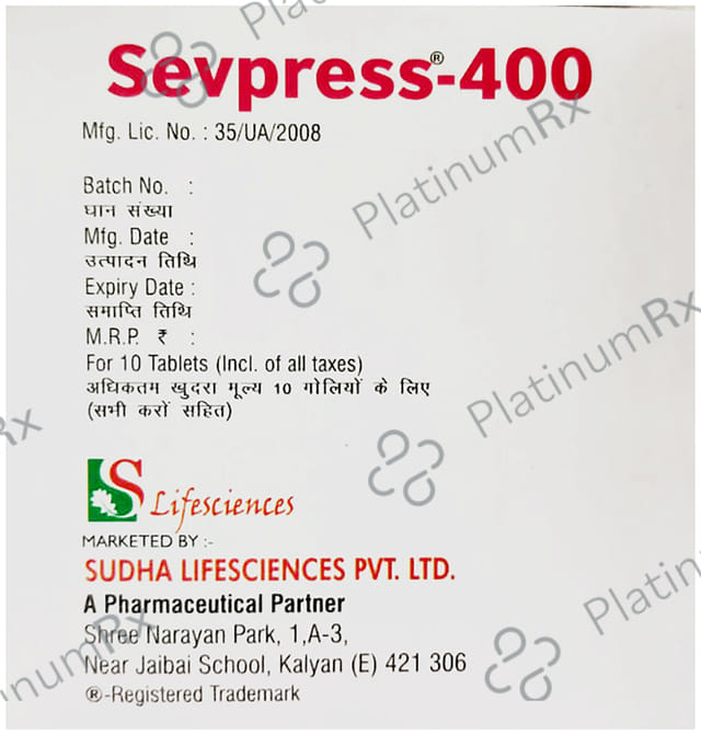 Sevpress 400mg Tablet