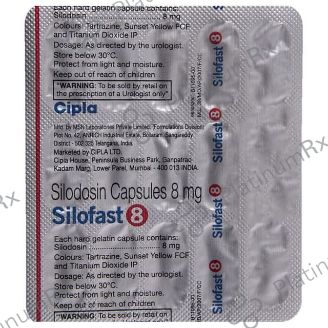 Silofast 8mg Capsule 15s
