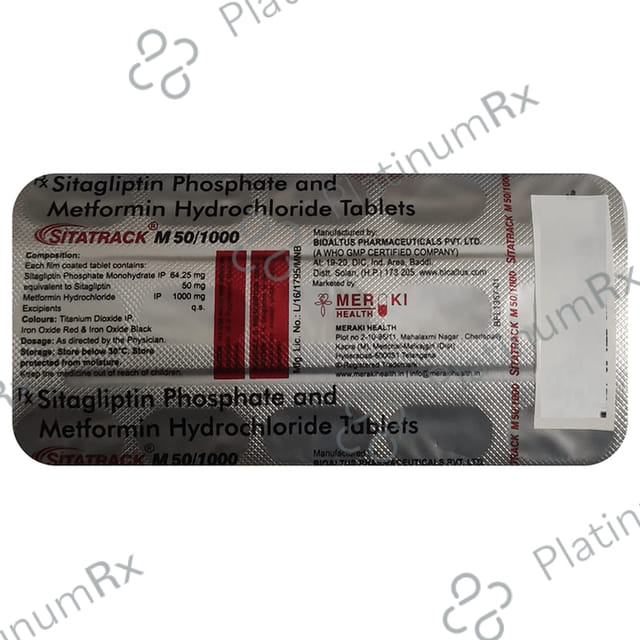 Sitatrack M 50/1000 Tablet