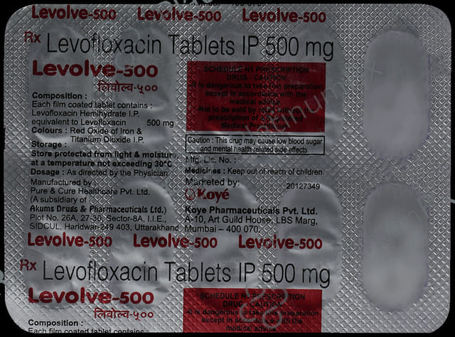 Levolve 500mg Tablet