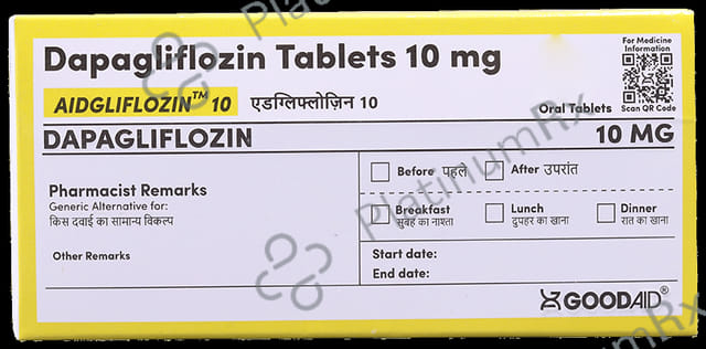 Aidgliflozin 10mg Tablet 10s