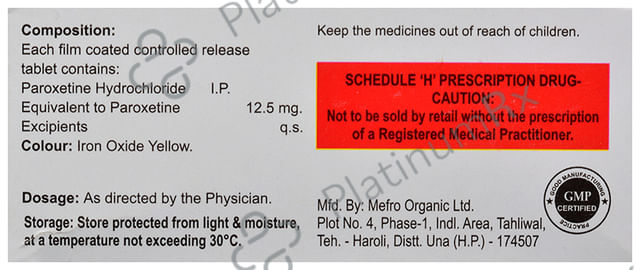 Paxtine 12.5mg Tablet CR 10s