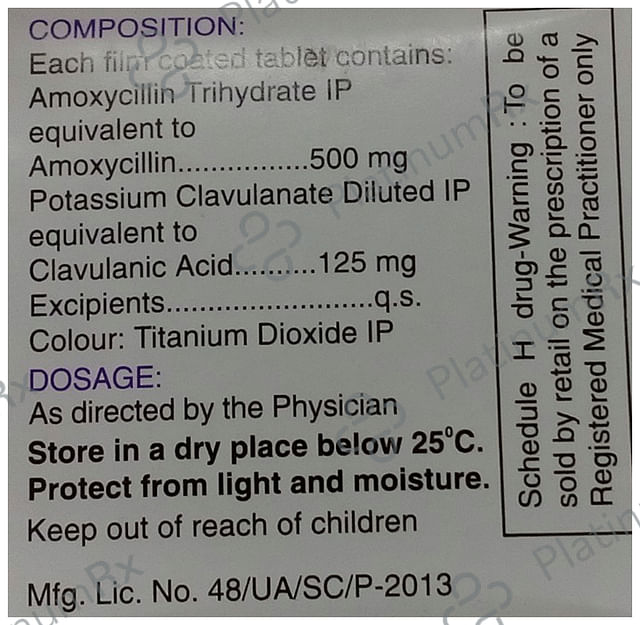 Flemiclav 500/125mg Tablet 10s