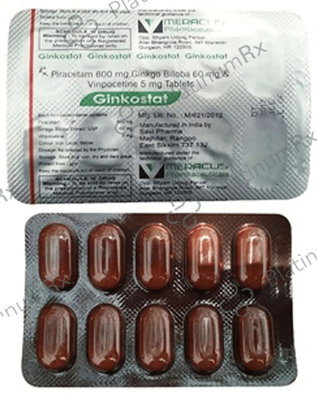 Ginkostat 60mg/800mg/5mg Tablet