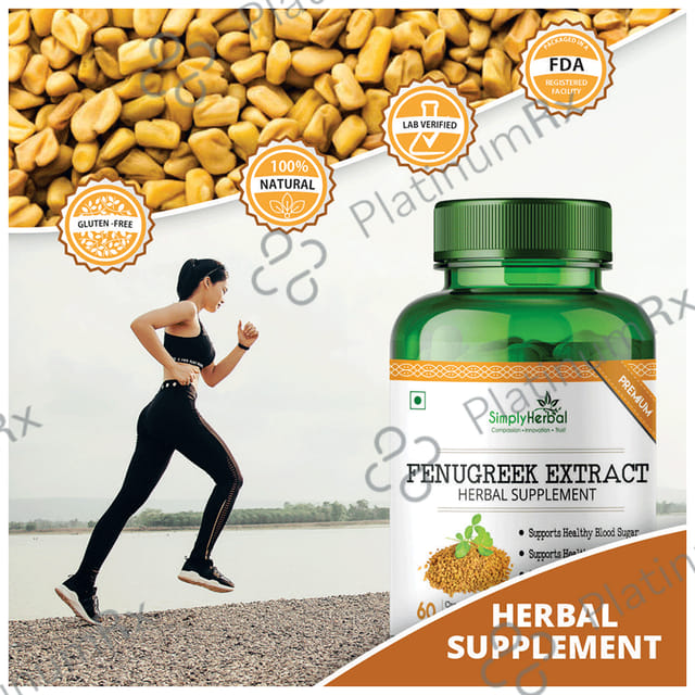 Simply Herbal Fenugreek Extract Vegetarian Capsules