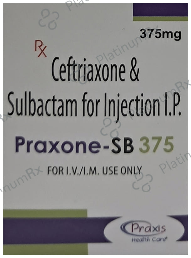 Praxone SB 375mg Injection 1s