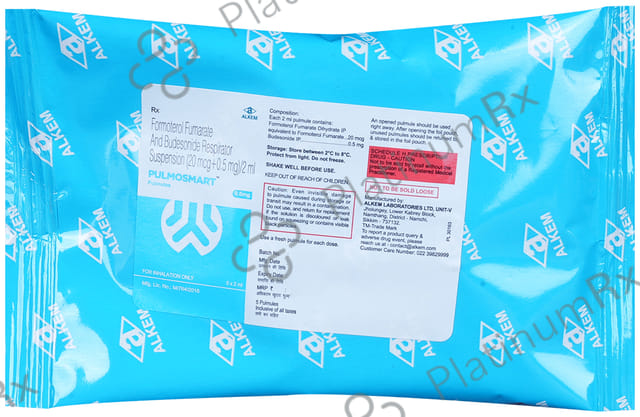 Pulmosmart 0.5/20mcg Pulmules Solution 5X2ml