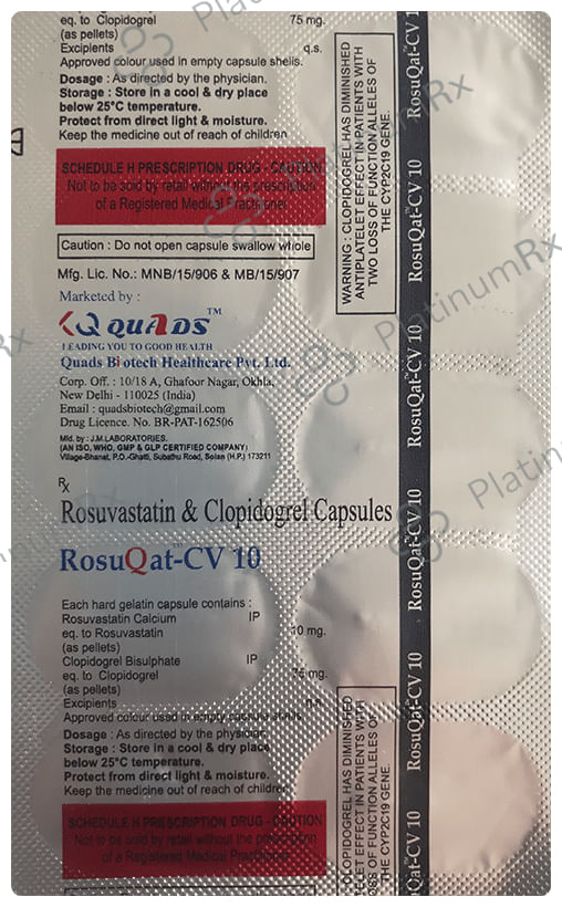 Rosuqat CV 10/75mg Capsule 10s