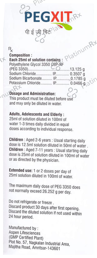 Pegxit Oral Solution 200ml