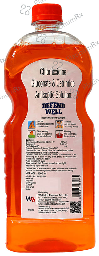Defend Well Antiseptic Liquid