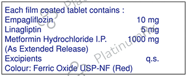 Xilingio M 10/5/1000mg Tablet 10s