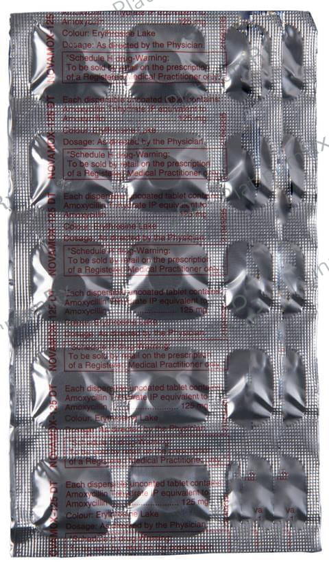 Novamox DT 125mg Tablet 15s