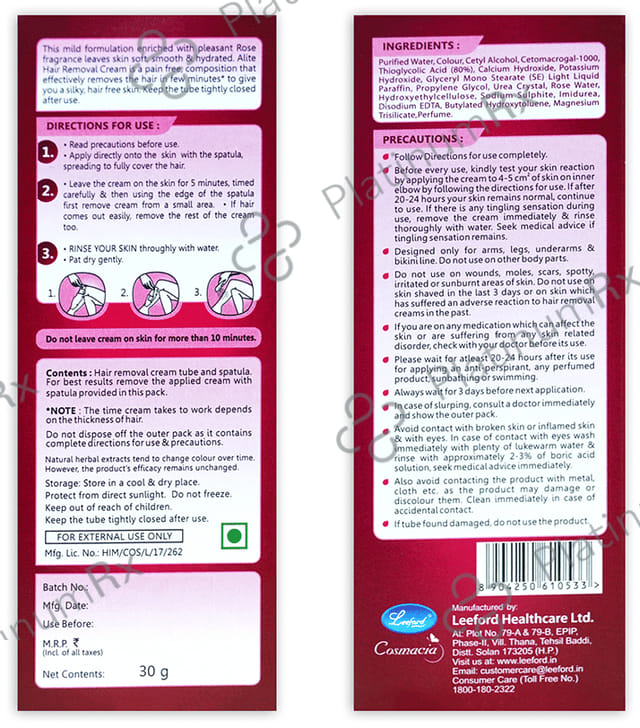 Alite Hair Removal Cream 30gm
