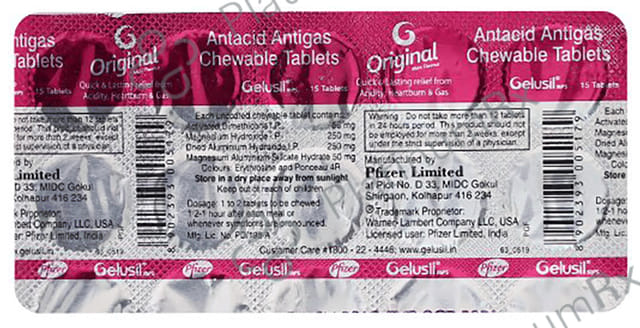 Gelusil MPS Mint Chewable Tablet 15s