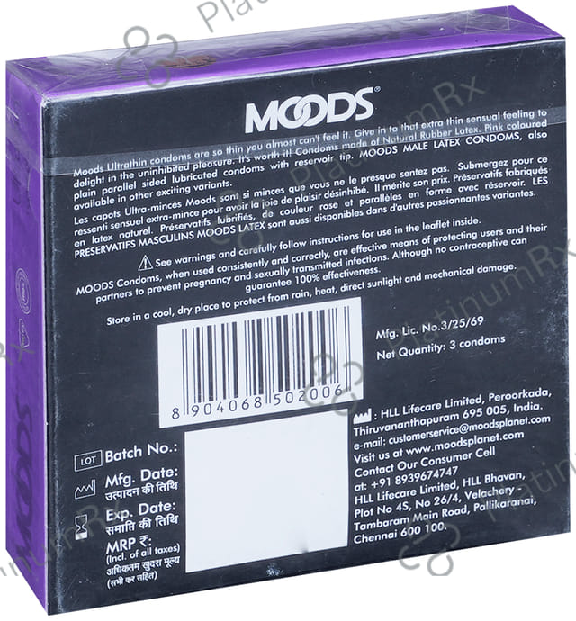 MOODS Ultrathin Condom 3s