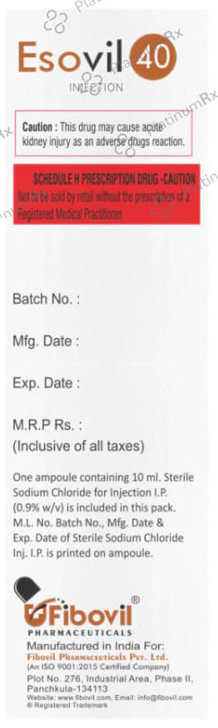 Esovil 40mg Injection 1s