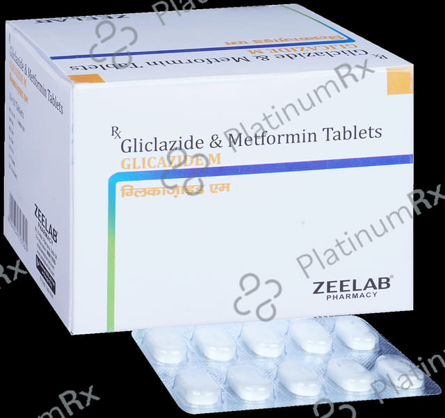 Glicazide M 80/500mg Tablet 10s