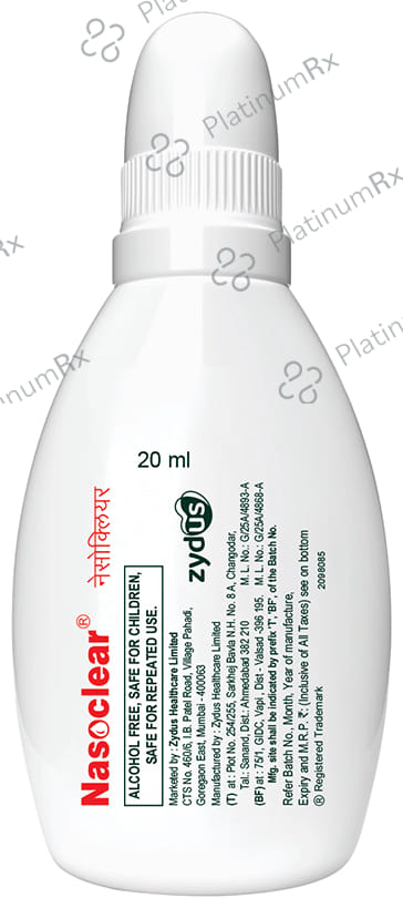 Nasoclear 0.65% Saline Nasal Spray 20ml