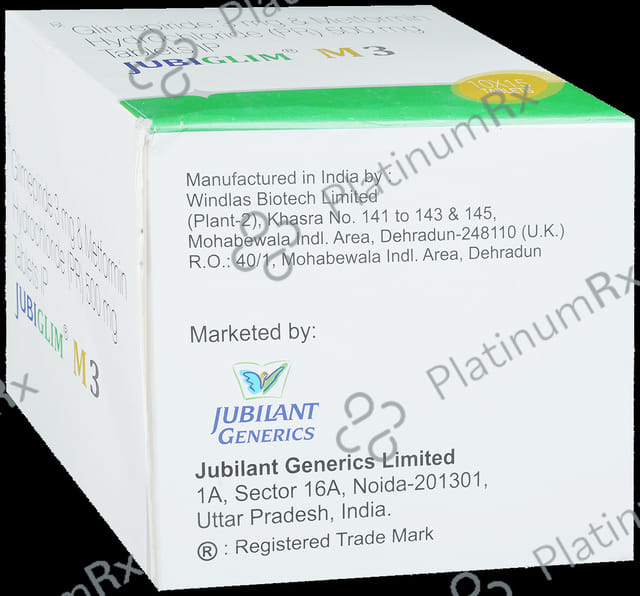 Jubiglim M 3/500mg Tablet 15s