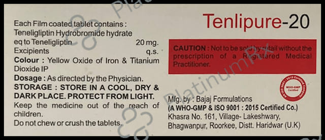 Tenlipure 20mg Tablet