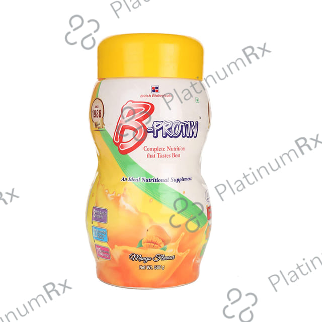 B Protin for Complete Nutrition Mango Flavour Powder 500gm