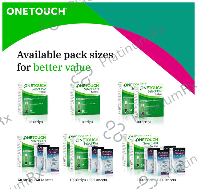 OneTouch Select Plus Test Strip Green 25s
