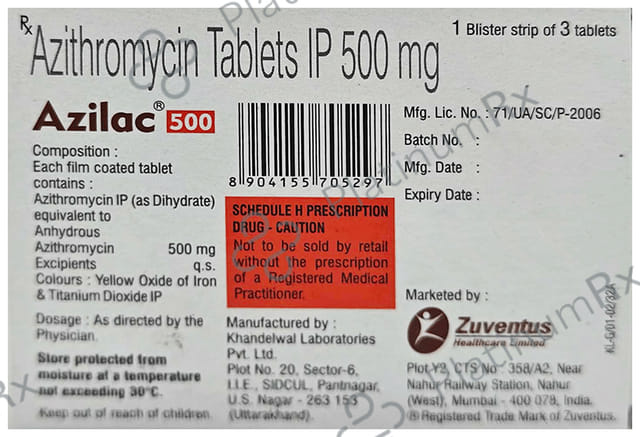 Azilac 500mg Tablet 3s