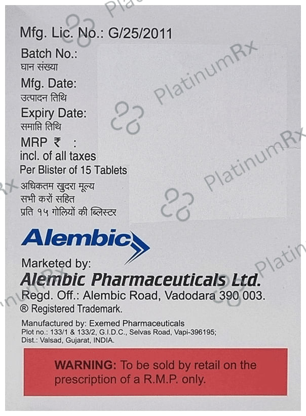 Sitalembic MD 10mg/500mg/100mg Tablet 15s