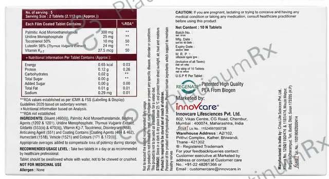 Innovcares T3 Plus Tablet 10s