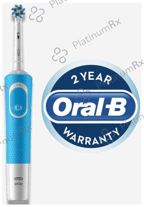 Oral-B Vitality 100 Braun Cross Action Electric Rechargeable Toothbrush Blue
