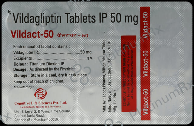 Vildact 50mg Tablet 15s