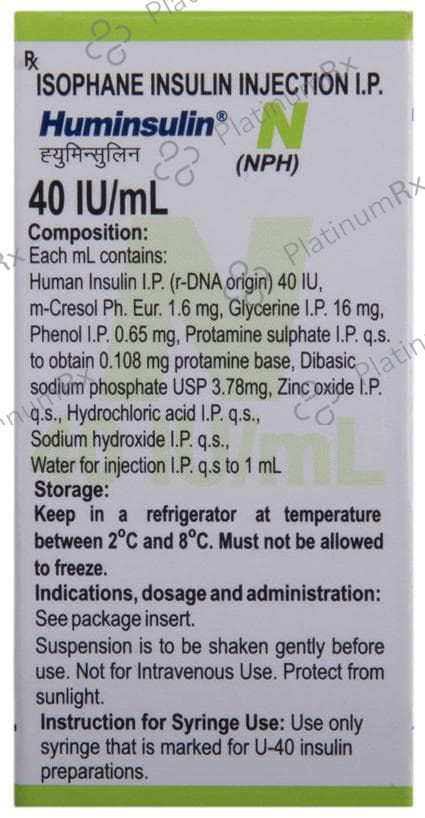 Huminsulin N (40 IU/ml) (1*10ml Vial)