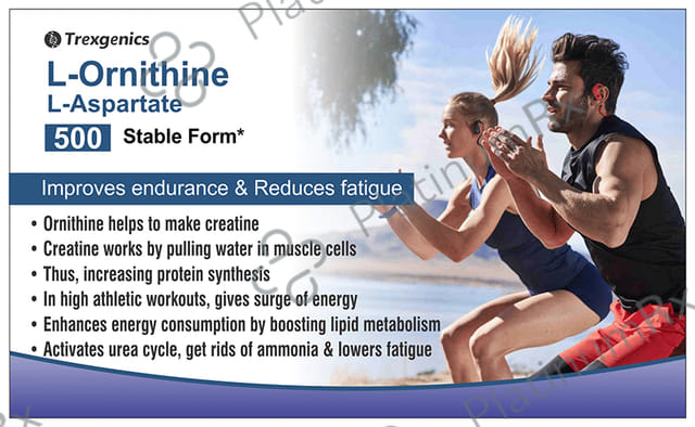Trexgenics L-Ornithine L-Aspartate 500mg Veg. Capsules
