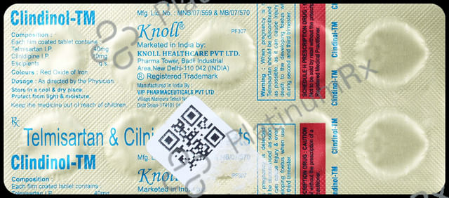 Clindinol TM 10/40mg Tablet 10s