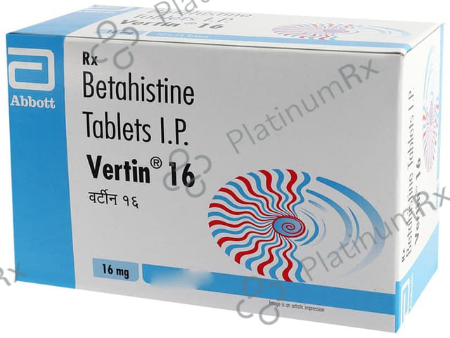 Vertin 16mg Tablet 15s