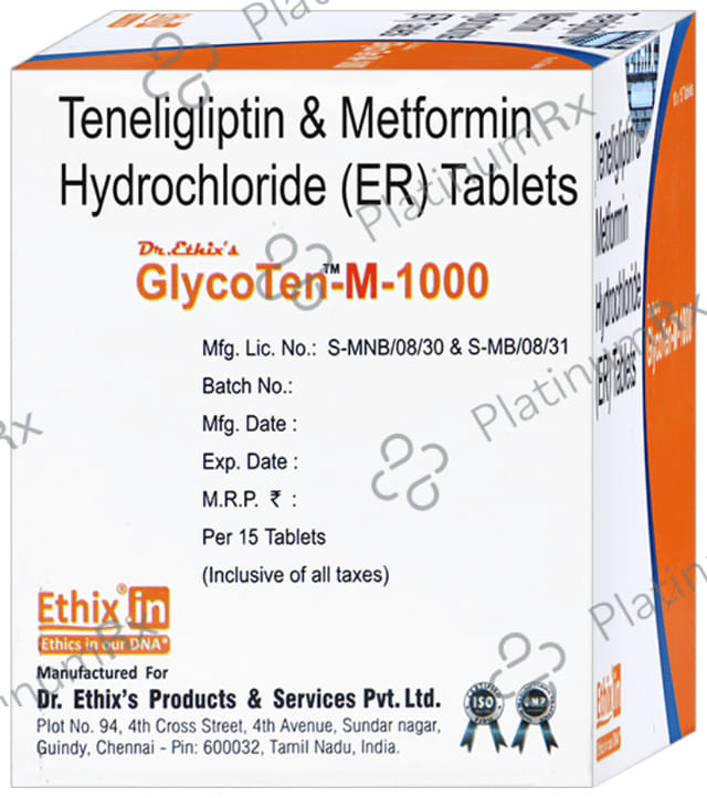 Glycoten-M 1000 Tablet ER